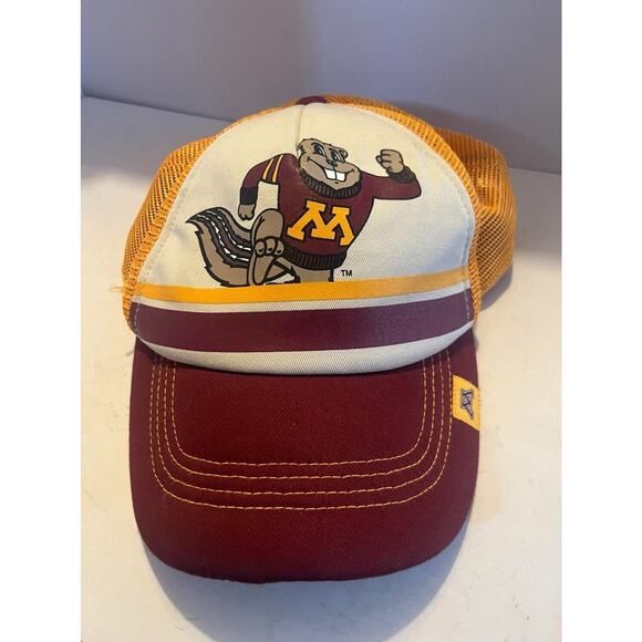 Baseball Cap Trucker Hat Vintage University of Minnesota Gophers Goldy Foam Mesh - Picture 1 of 3